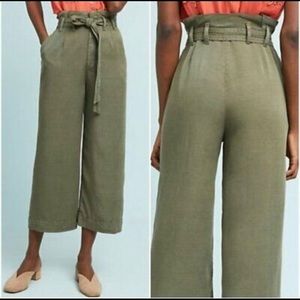 EUC Anthropologie Blythe cropped wide leg pant